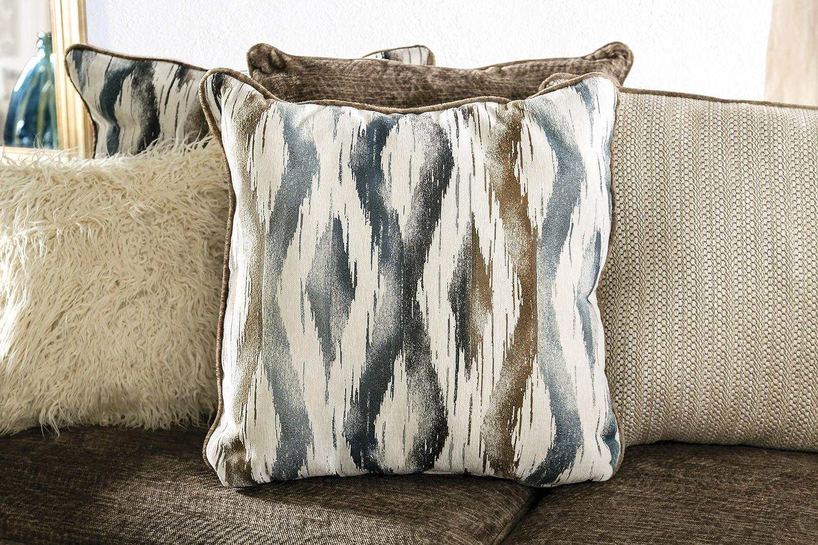 Kempston Brown L Shape Sectional Sofa - Ornate Home