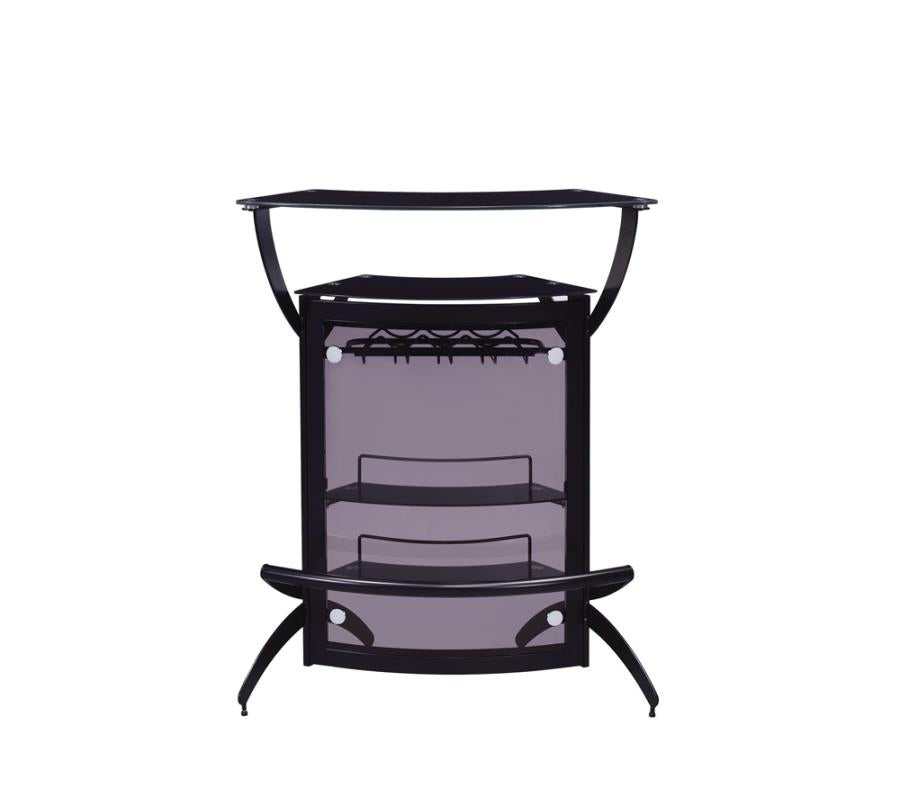 Kendall Black & Smoke Bar Unit (Set Of 3) - Ornate Home