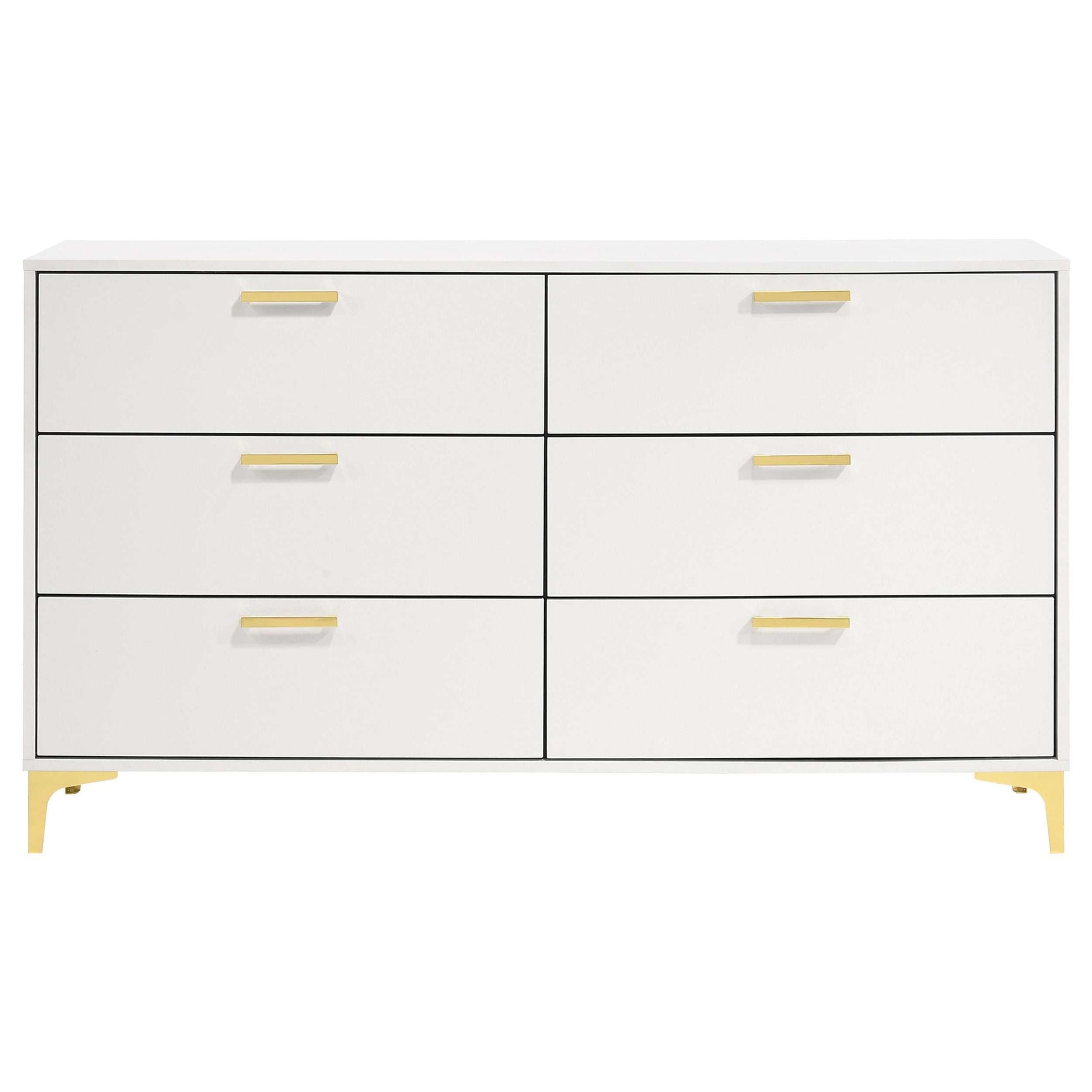 Kendall White / Gold Dresser - Ornate Home