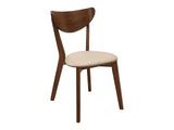 Kersey Beige & Chestnut Dining Side Chairs (Set of 2) - Ornate Home