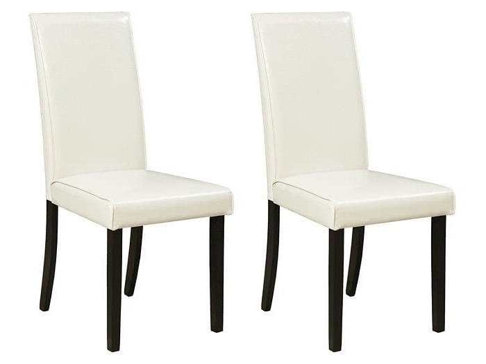 Kimonte Ivory Faux Leather Dining Chair (Set of 2) - Ornate Home