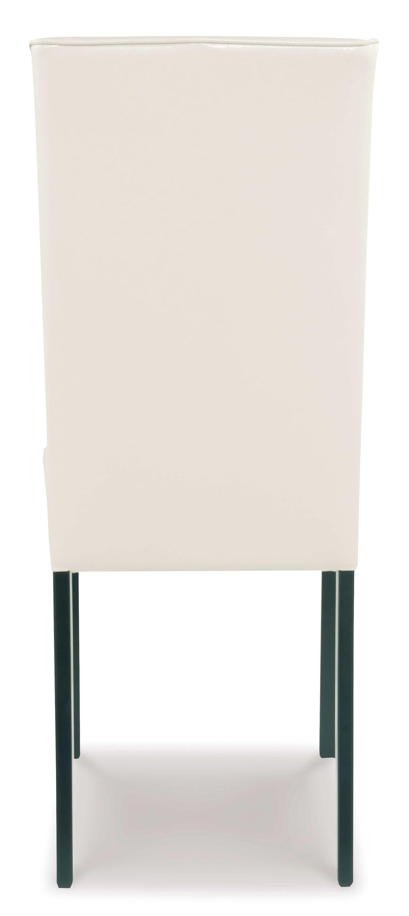 Kimonte Ivory Faux Leather Dining Chair (Set of 2) - Ornate Home