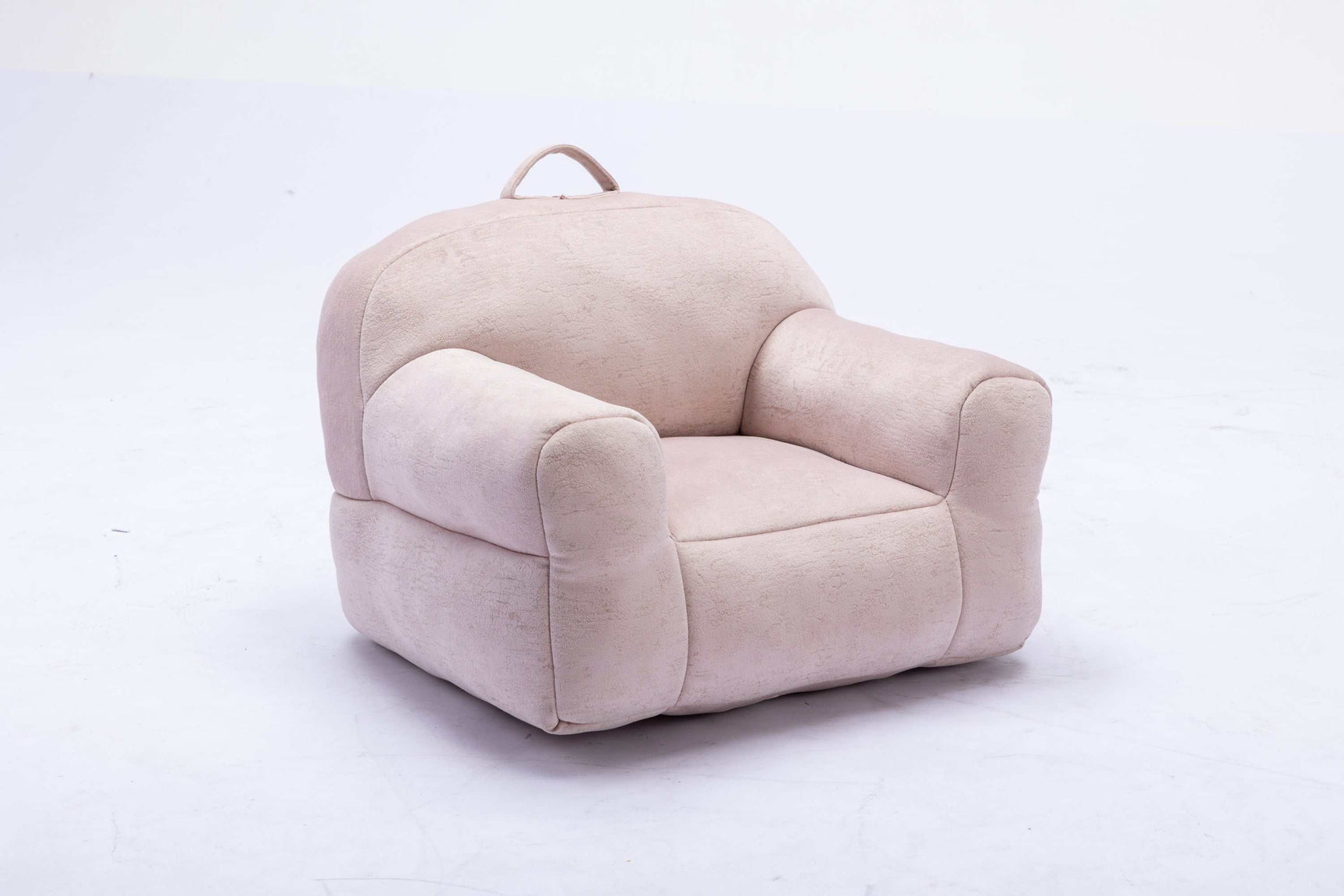 King Kid's Pink Velvet Bean Chair - Ornate Home