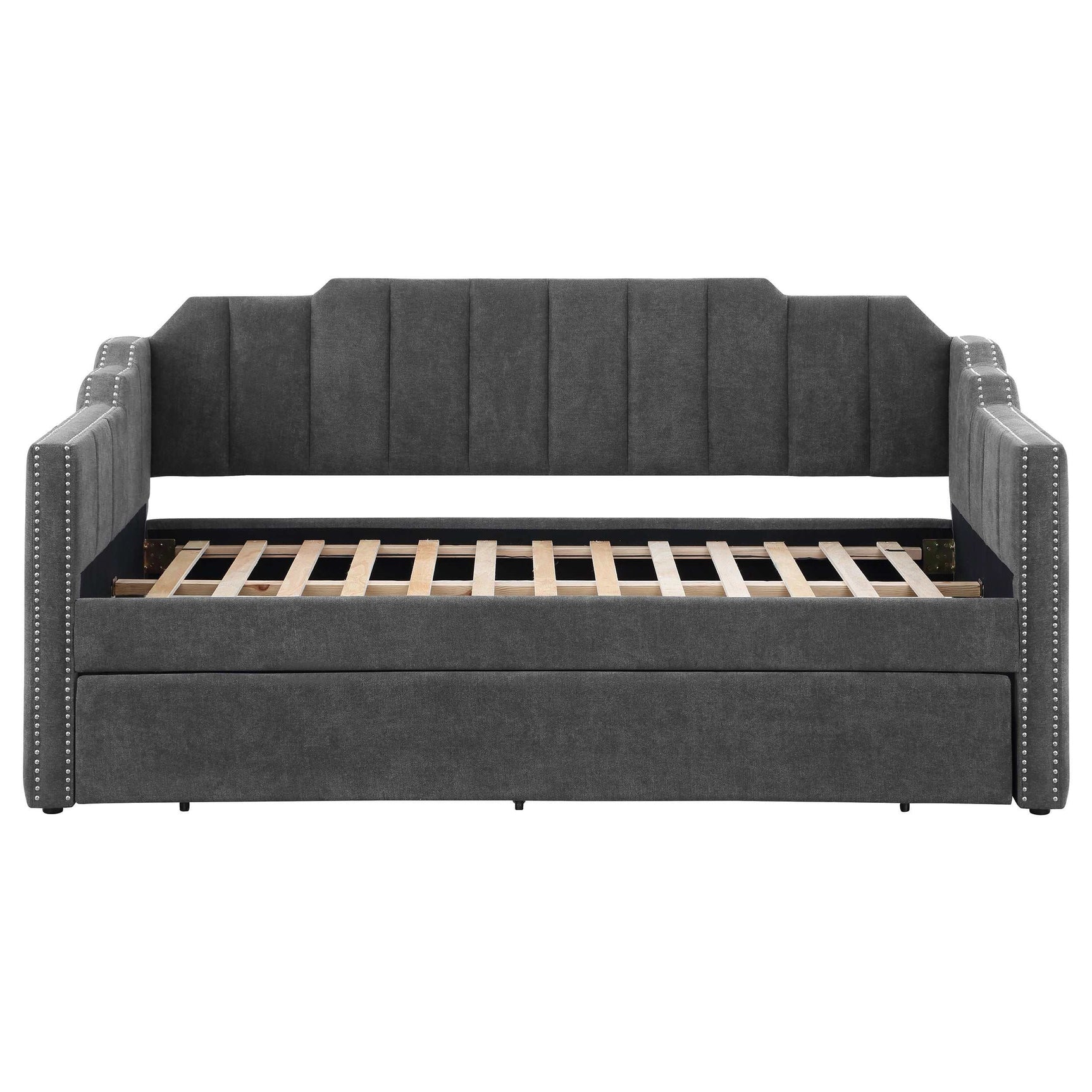 Kingston Charcoal Twin Daybed W/ Trundle - Ornate Home
