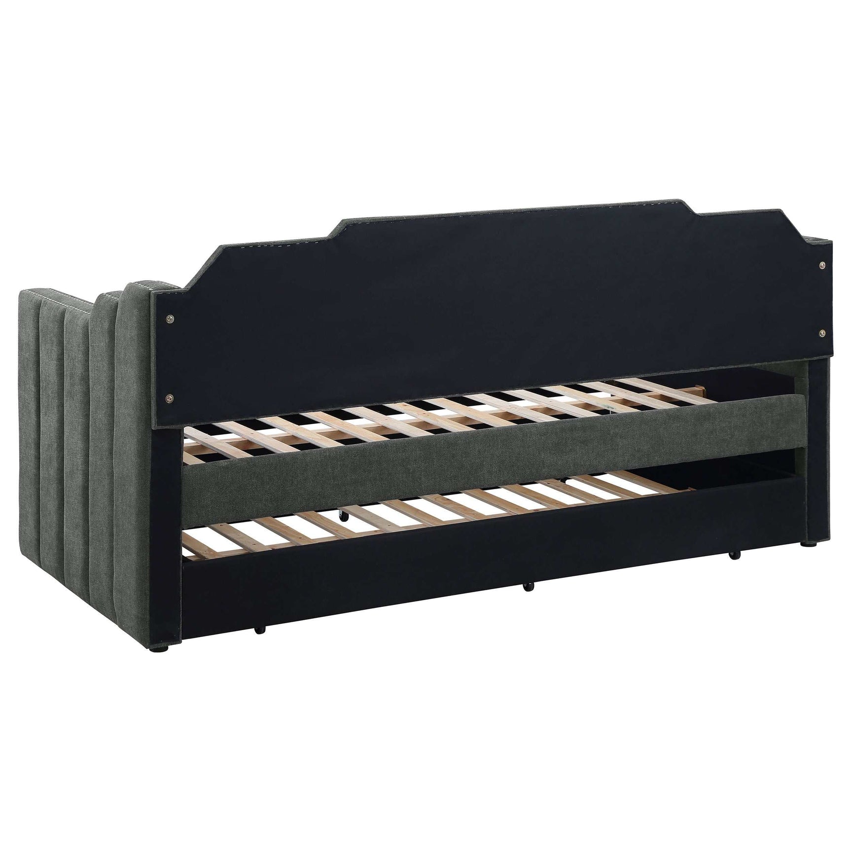 Kingston Charcoal Twin Daybed W/ Trundle - Ornate Home