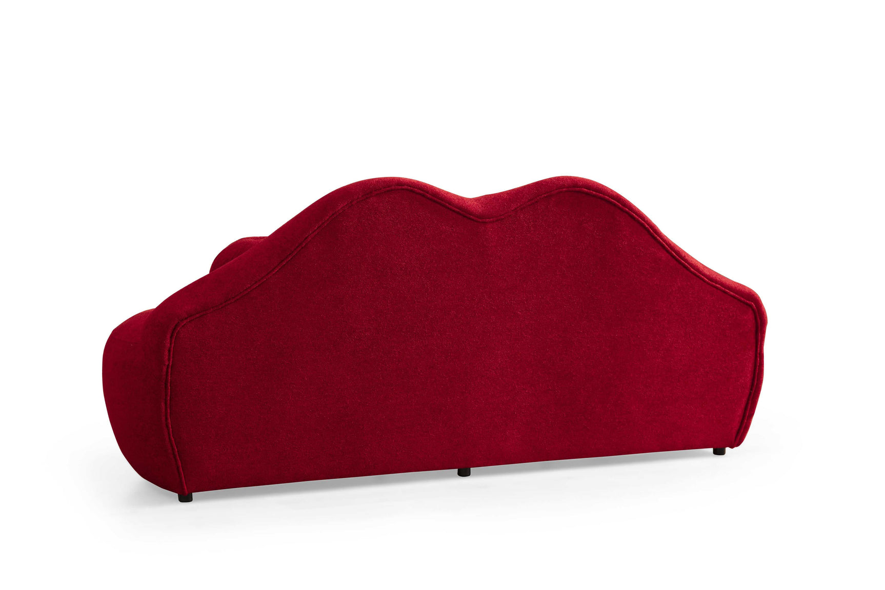 Kiss Boucle Loveseat w/ Round Ottoman & Stool - Ornate Home