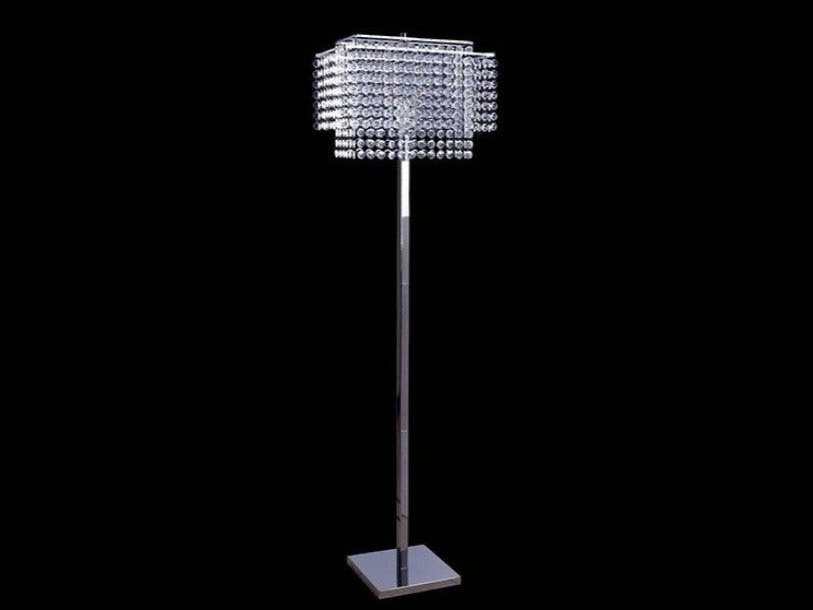 Kit Crystal & Chrome Floor Lamp - Ornate Home