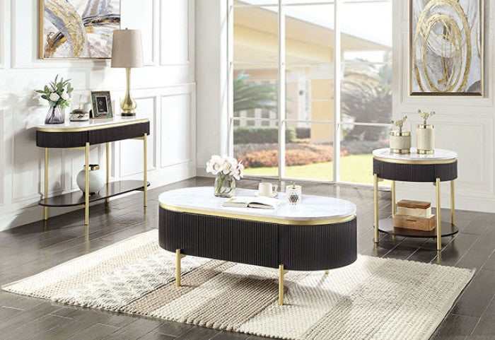 Koblenz Dark Walnut Coffee Table - Ornate Home