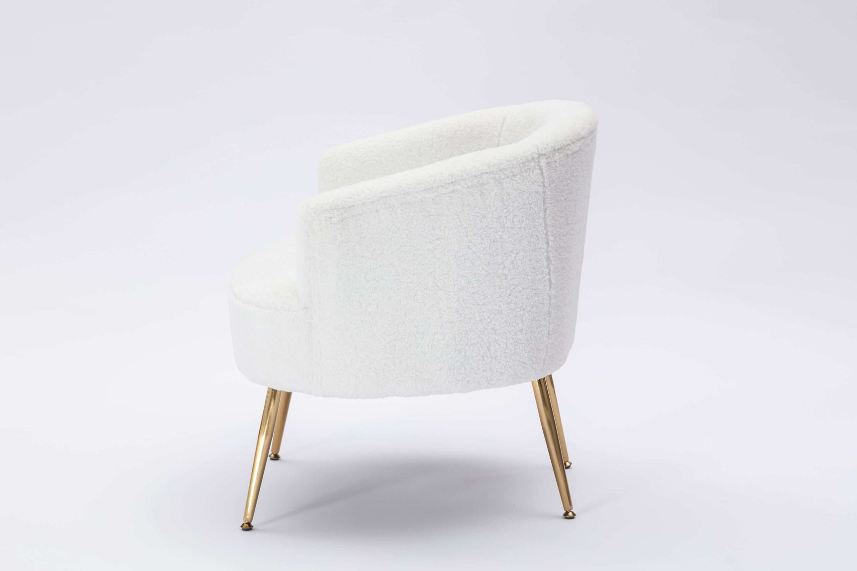 Kruse Teddy Accent Tub Barrel Chair White - Ornate Home