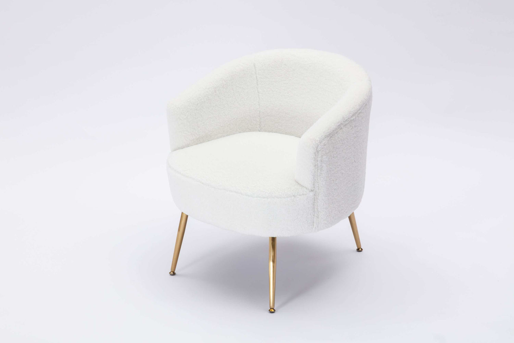 Kruse Teddy Accent Tub Barrel Chair White - Ornate Home