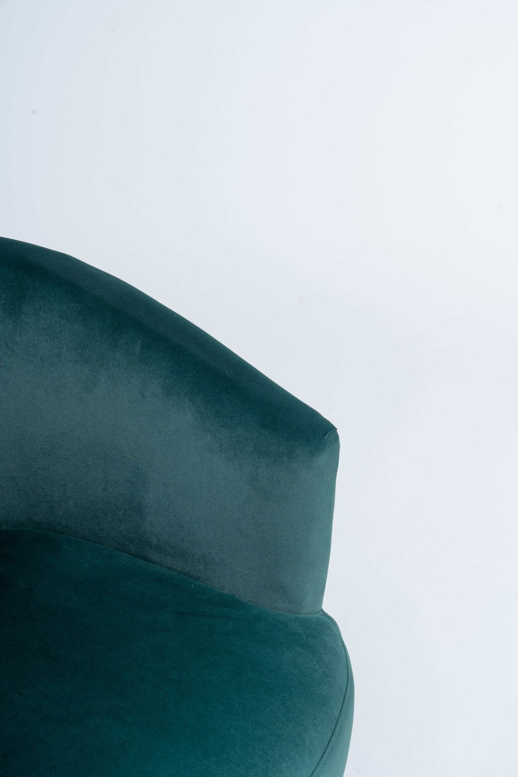 Kruse Velvet Accent Tub Barrel Chair Dark Green - Ornate Home