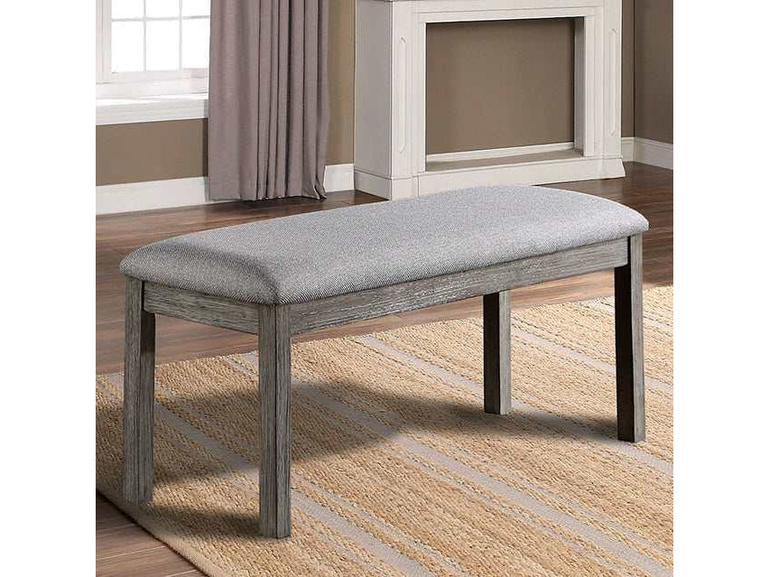 Laquila Gray Bench - Ornate Home