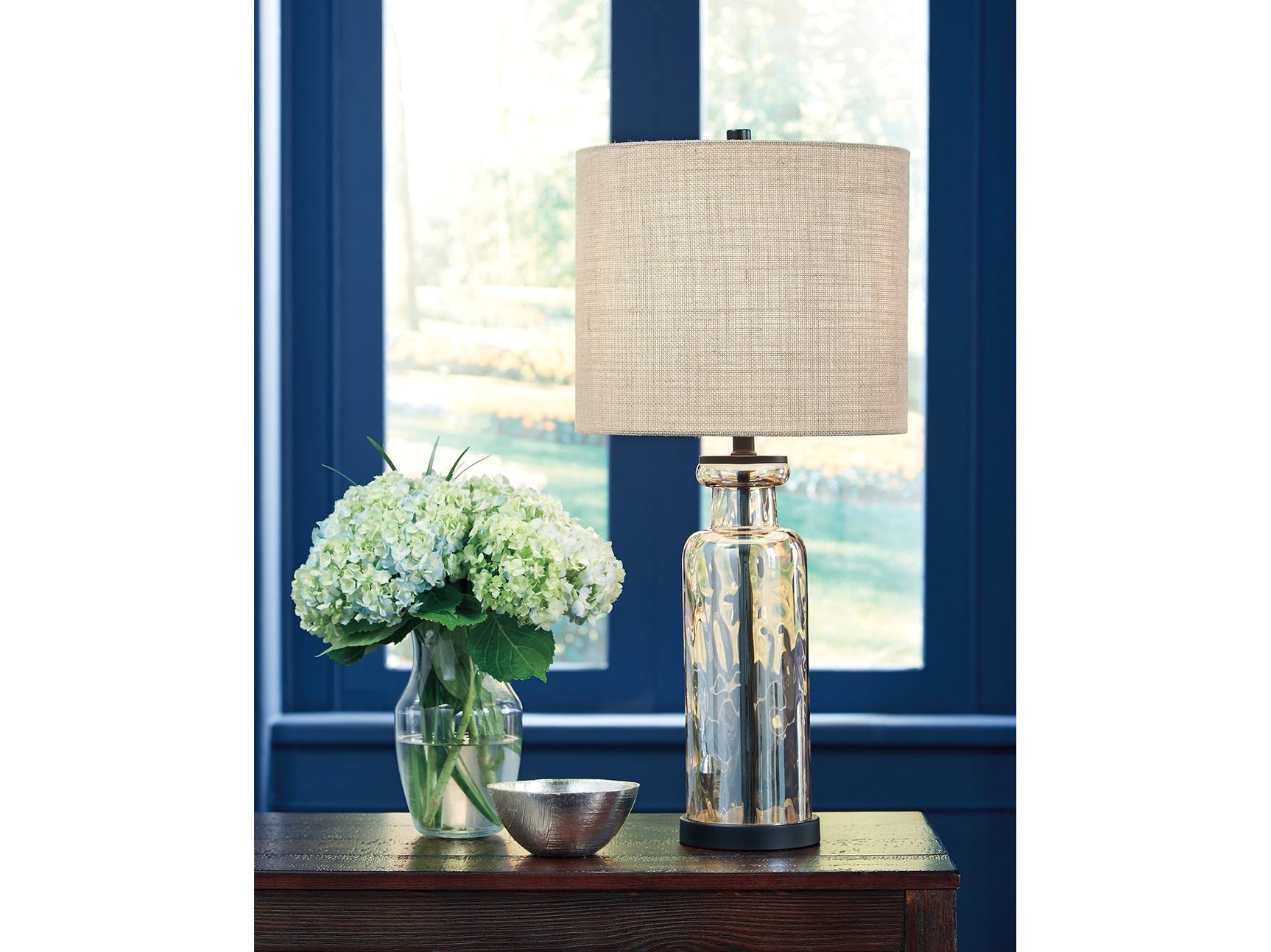 Laurentia Glass Table Lamp in Champagne - Ornate Home