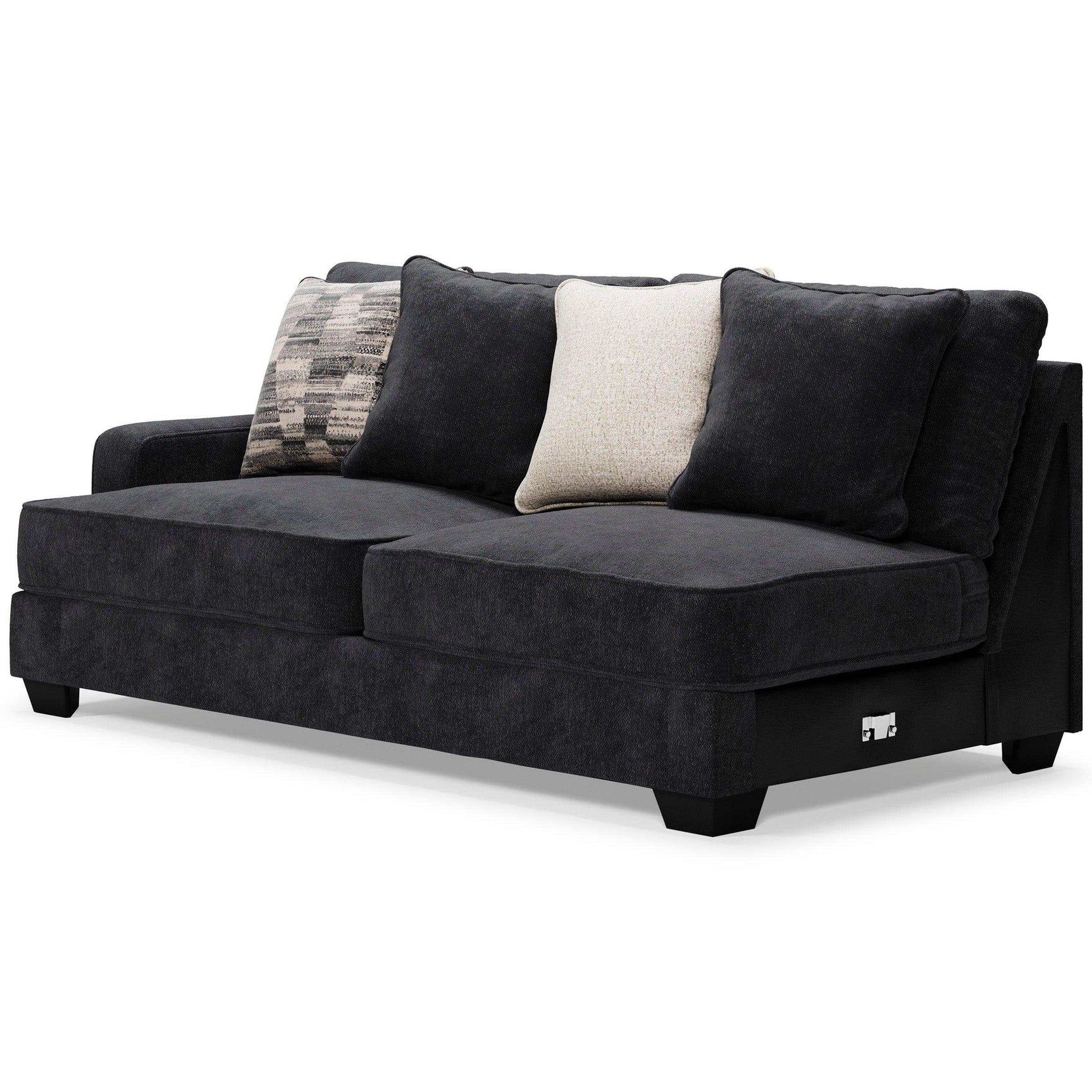 Lavernett Charcoal 4pc Sectional Sofa - Ornate Home