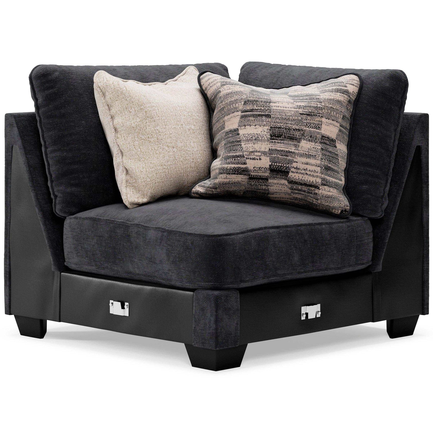 Lavernett Charcoal 4pc Sectional Sofa - Ornate Home