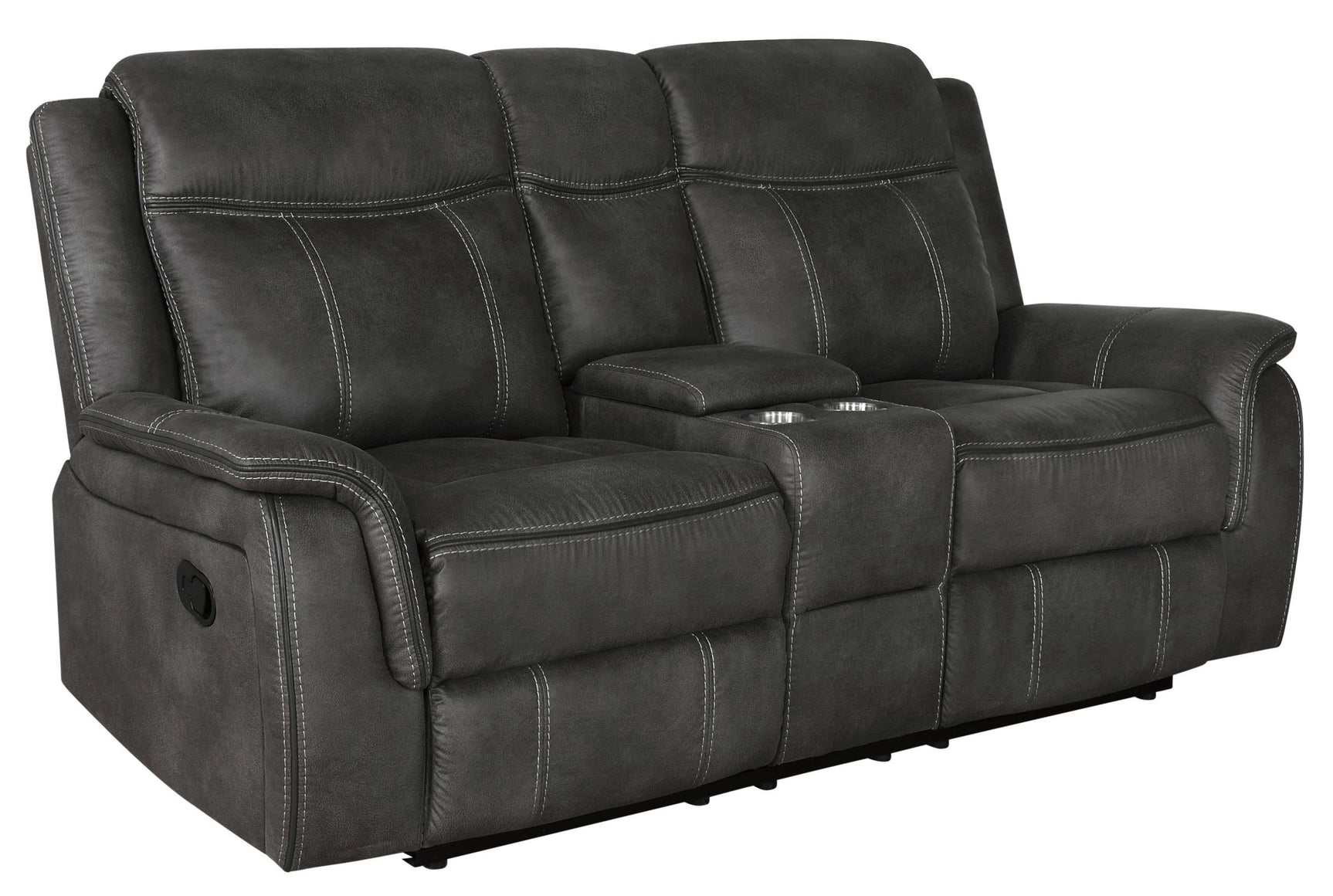 Lawrence Charcoal 2 Pc Motion Sofa Set - Ornate Home
