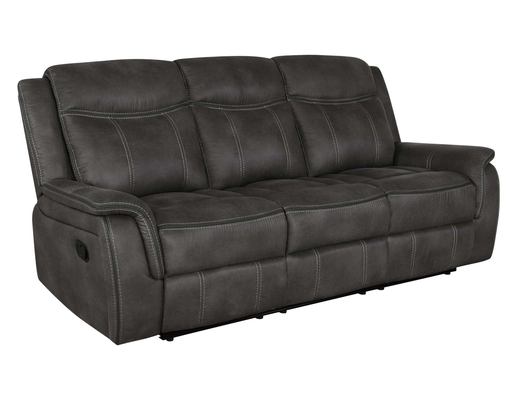 Lawrence Charcoal Motion Sofa - Ornate Home