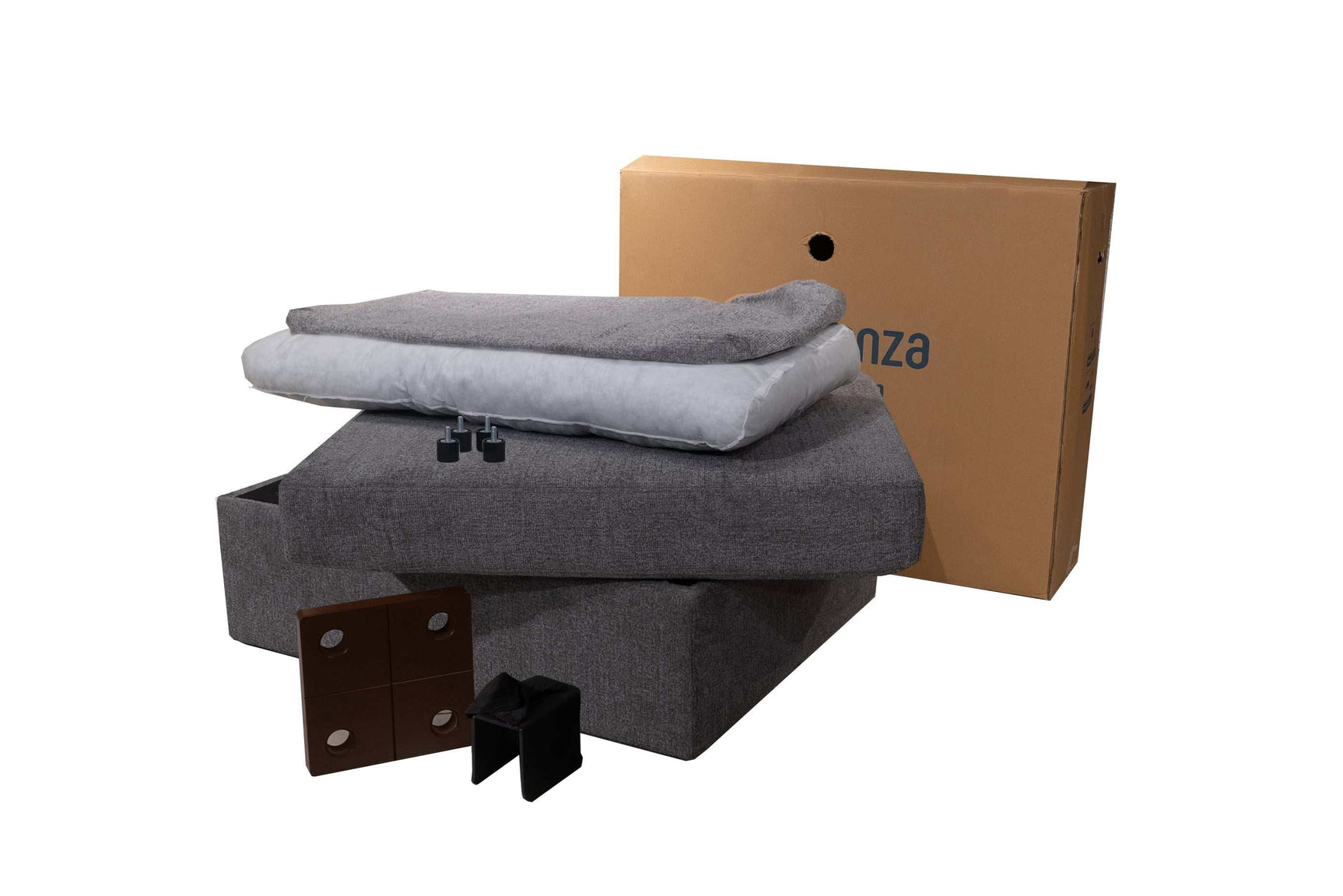 Lego Divan Gray Modular Sectional Pre-Sets - Ornate Home