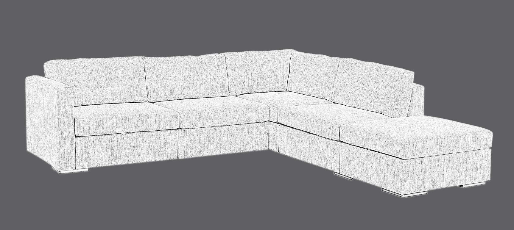 Lego Divan Ivory Modular Sectional Create your own Style - Ornate Home