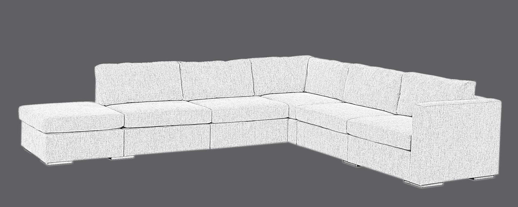 Lego Divan Ivory Modular Sectional Create your own Style - Ornate Home