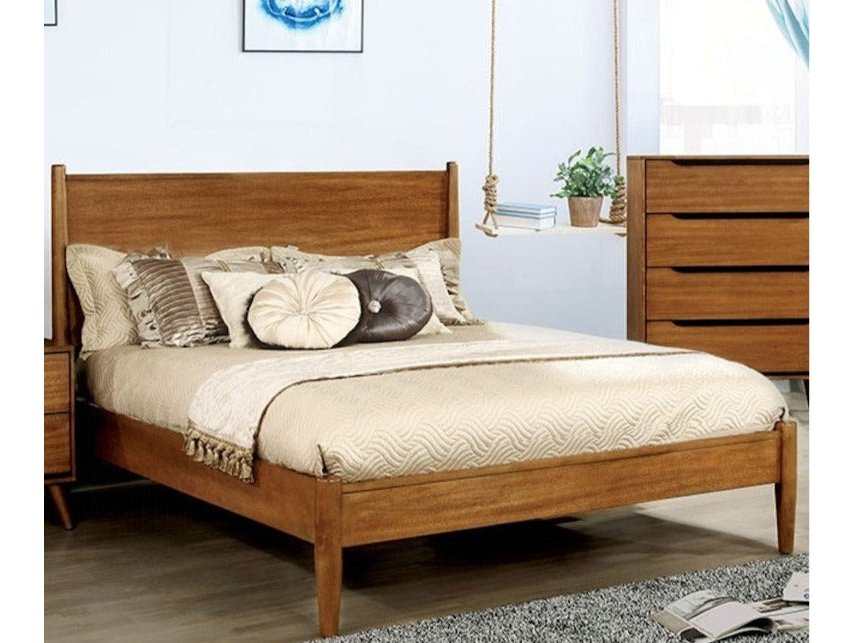 Lennart Oak Queen Bed - Ornate Home