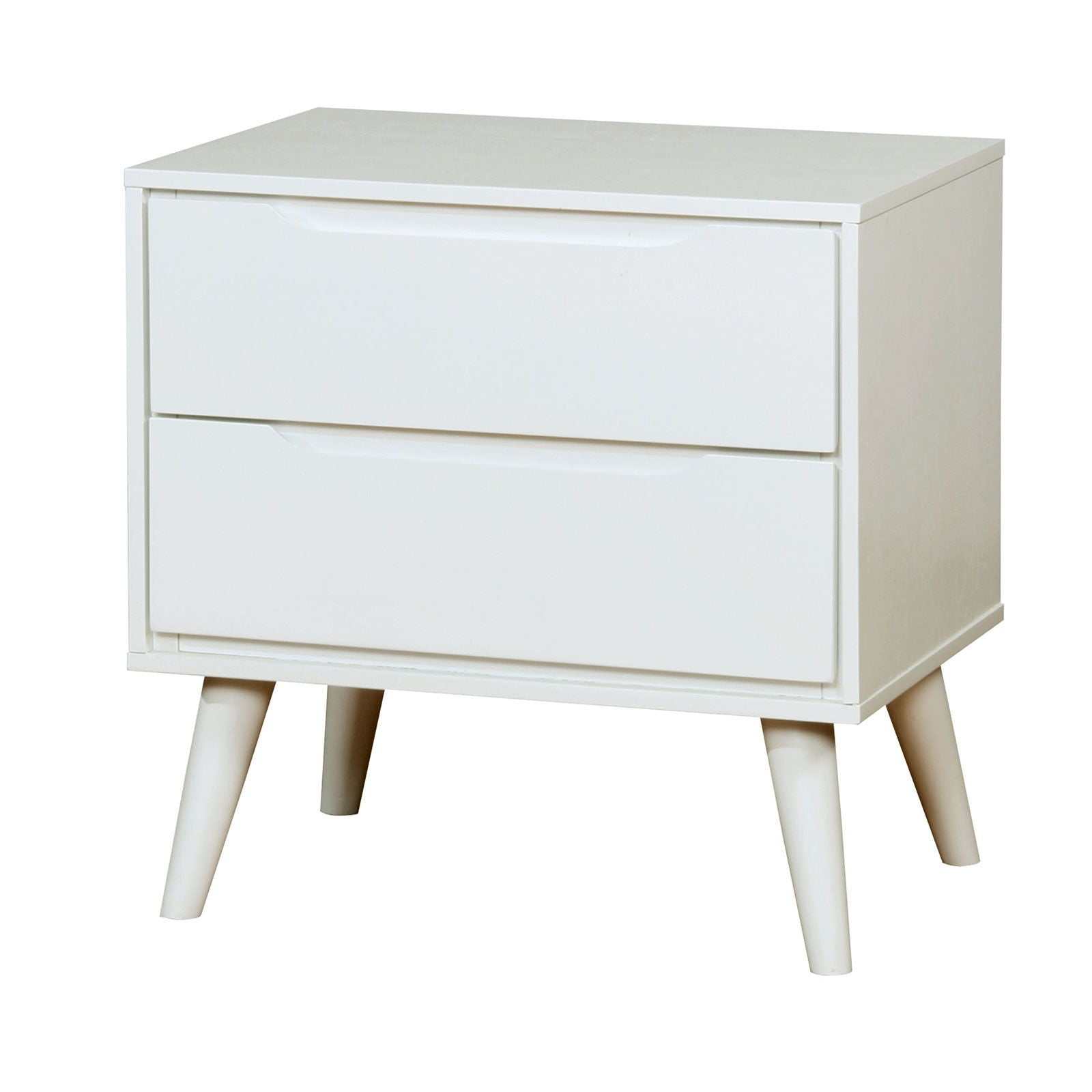 Lennart White Nightstand - Ornate Home