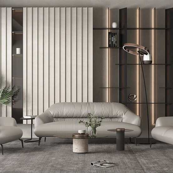 Leonia Genuine Leather Loveseat - Ornate Home