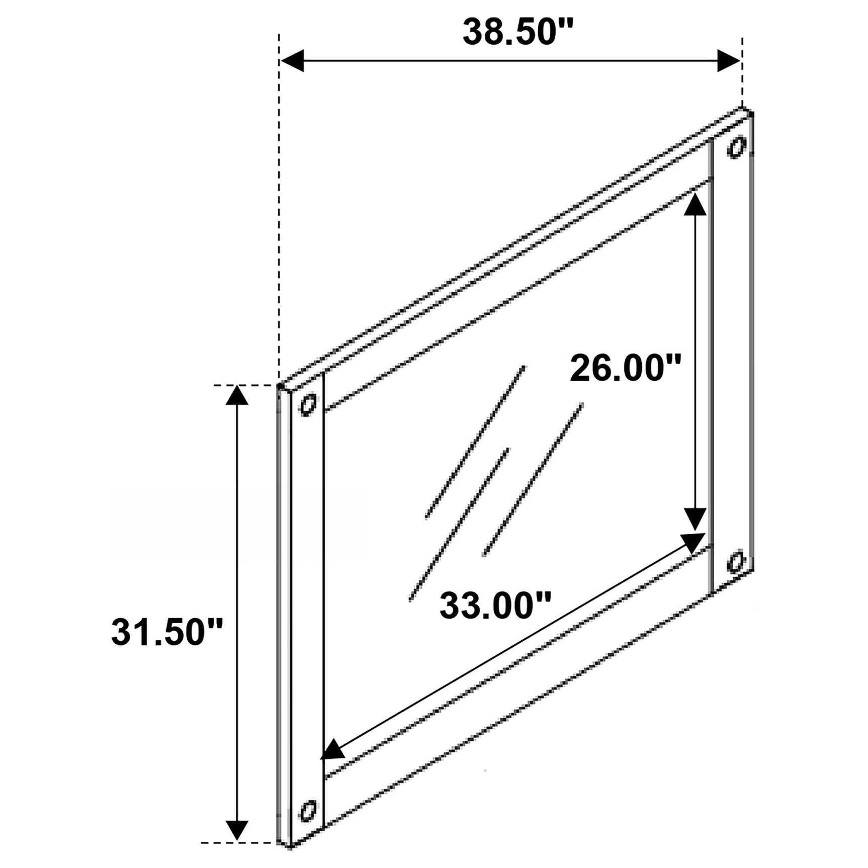 Lilith Grey Dresser Mirror - Ornate Home