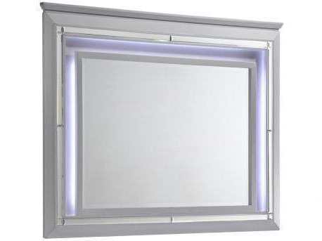 Lillian Silver LED Mirror - Ornate Home