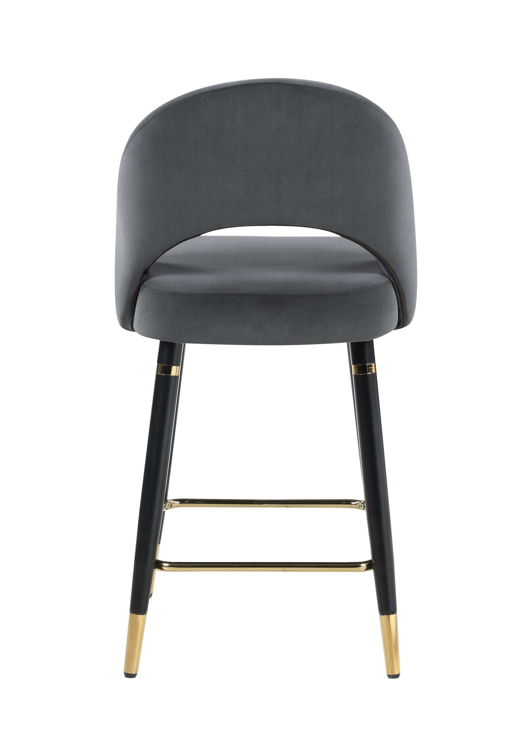 Lindsey Grey Counter Height Stools (Set Of 2) - Ornate Home