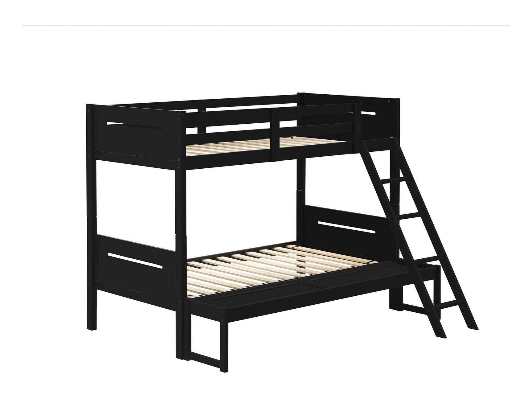 Littleton Black Twin / Full Bunk Bed - Ornate Home