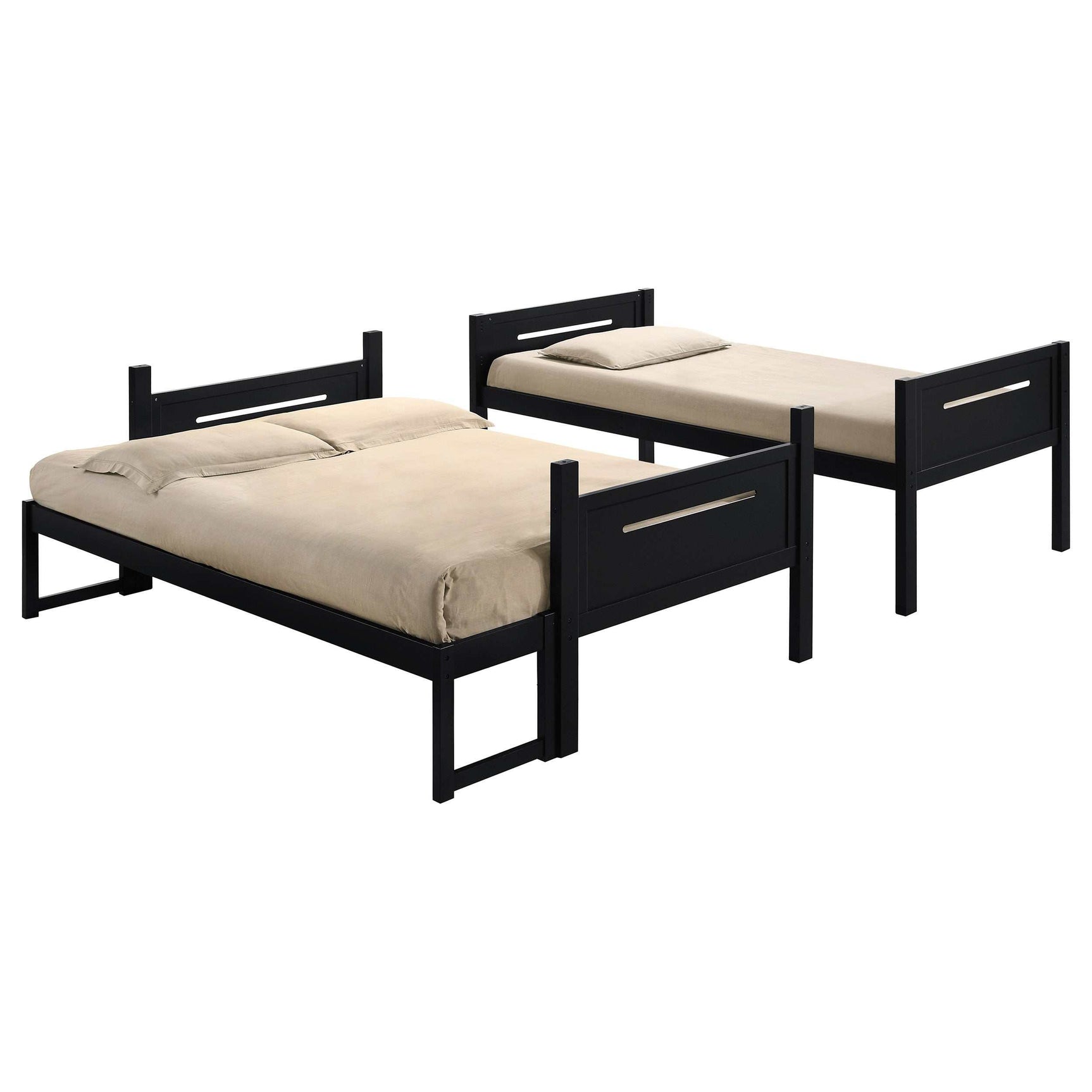 Littleton Black Twin / Full Bunk Bed - Ornate Home