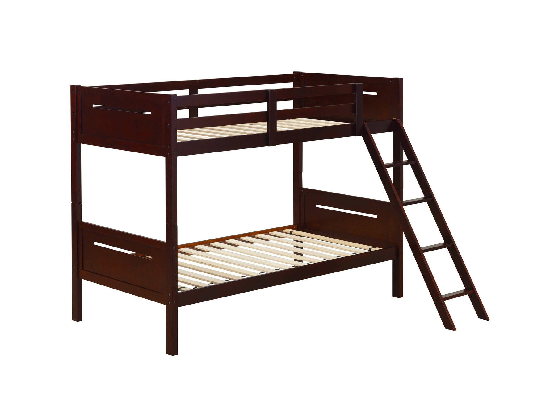 Littleton Espresso Twin/Twin Bunk Bed - Ornate Home