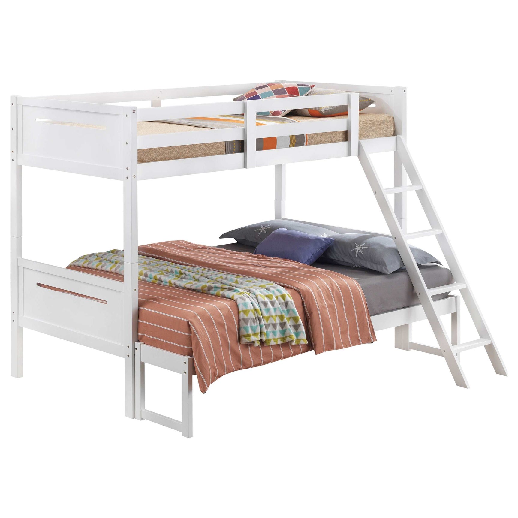Littleton White Twin / Full Bunk Bed - Ornate Home