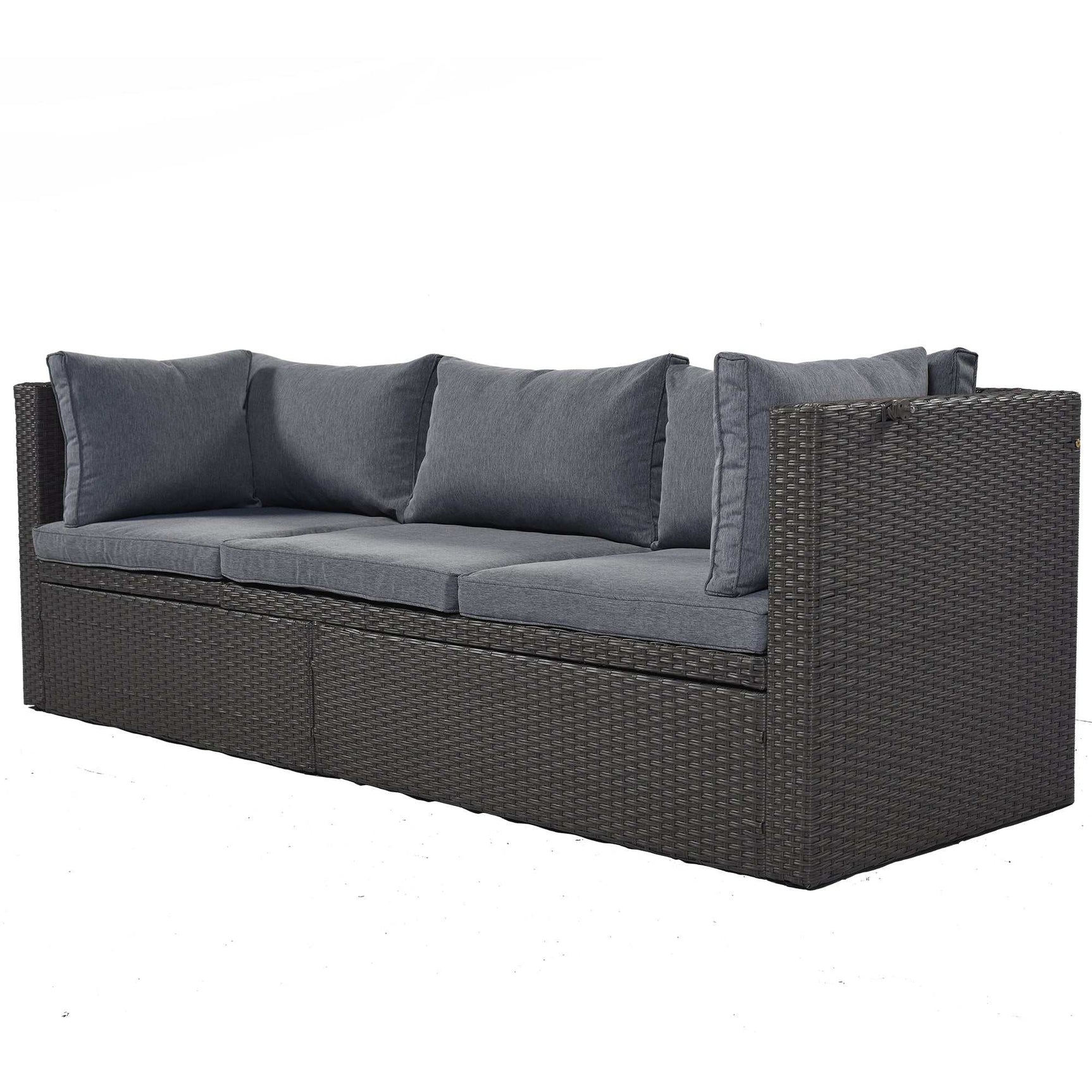 Los Padres Patio Rectangle Daybed Gray - Ornate Home