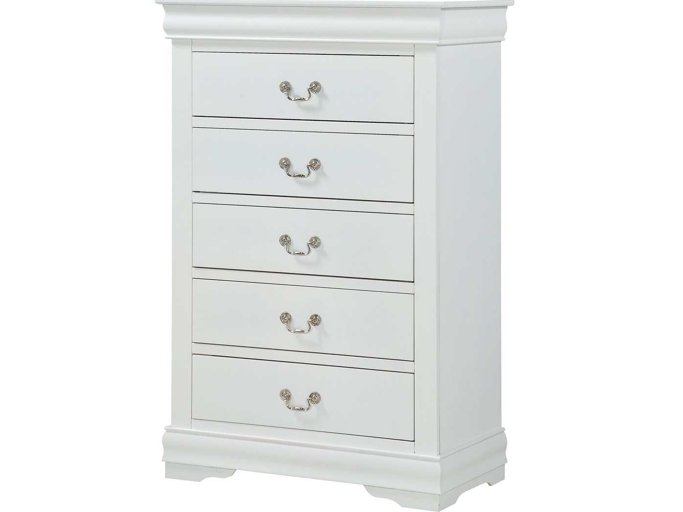 Louis Philip White Chest - Ornate Home