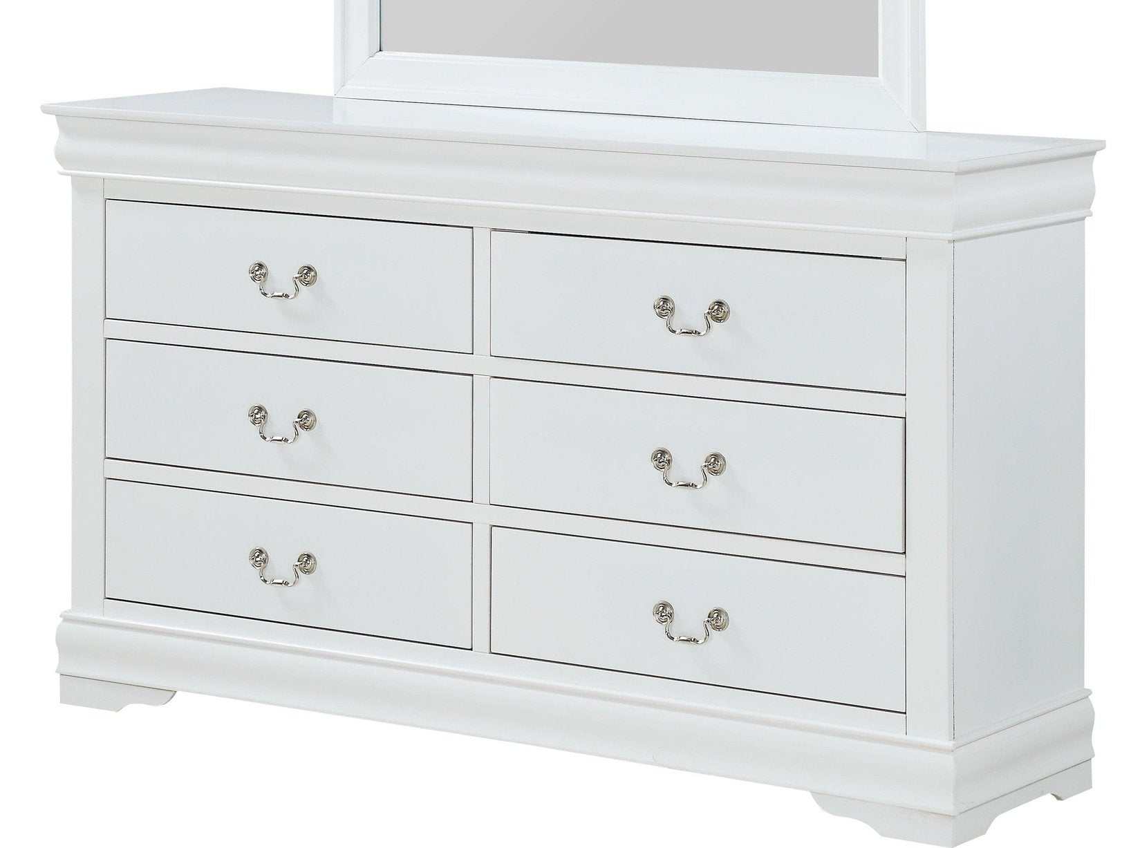 Louis Philip White Dresser - Ornate Home