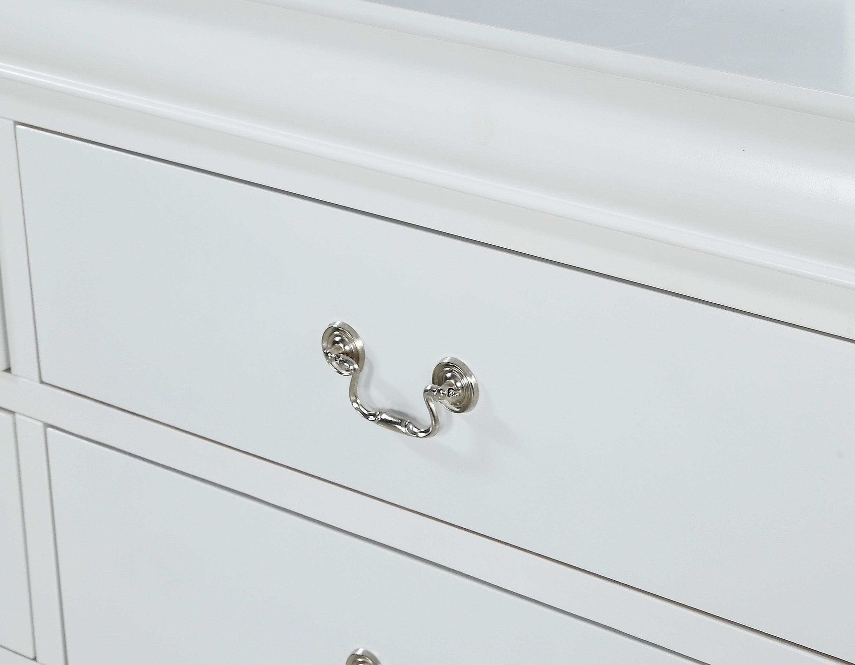 Louis Philip White Dresser - Ornate Home