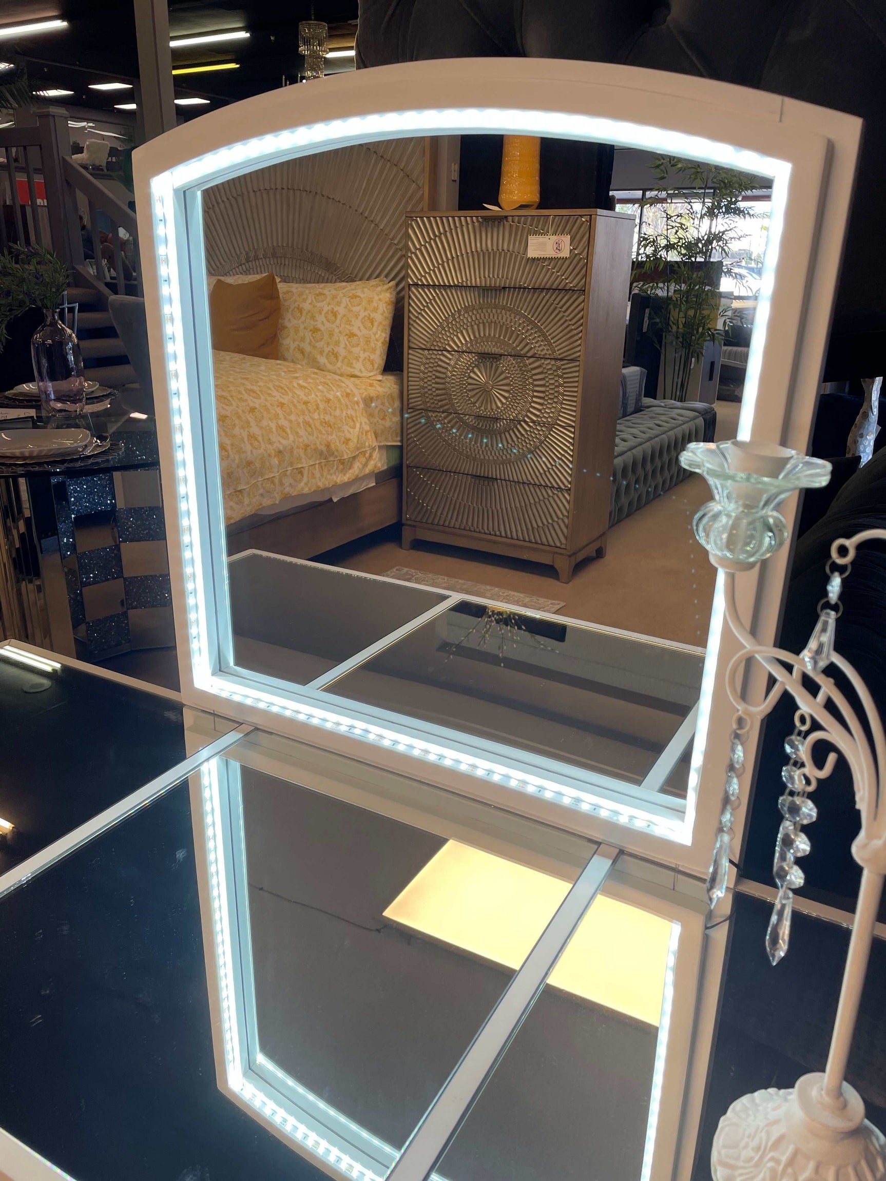 Louise White Vanity Set - Ornate Home