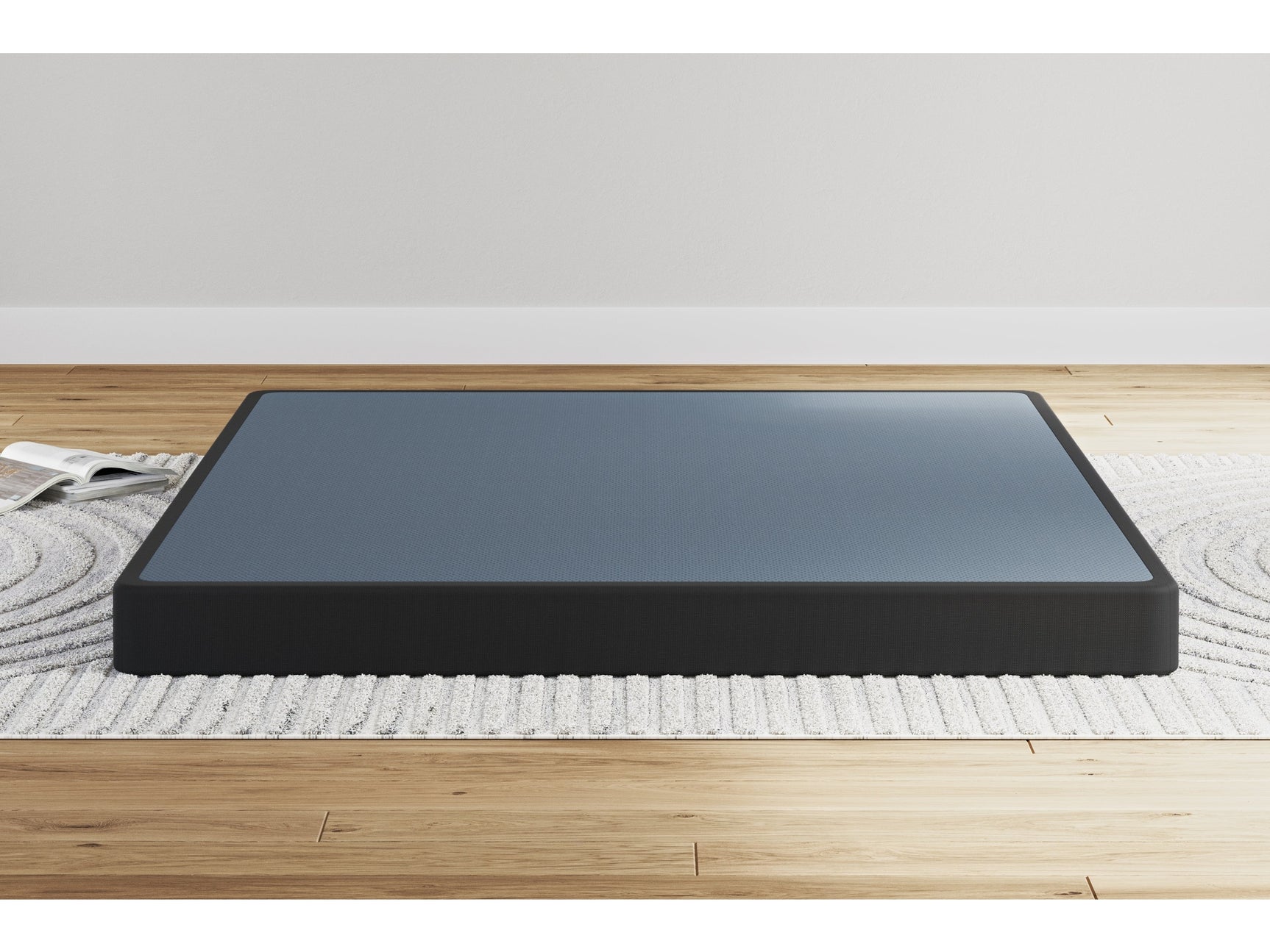 Low Profile Black Queen Metal Foundation 5 inch - Ornate Home