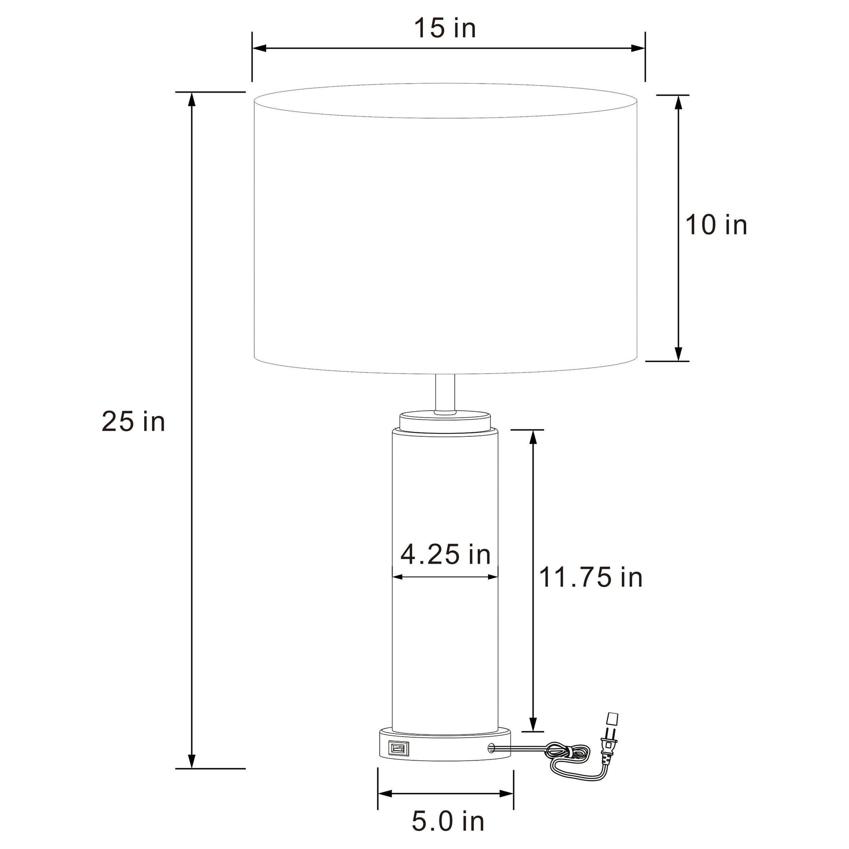 Lucius White / Gold Table Lamp - Ornate Home