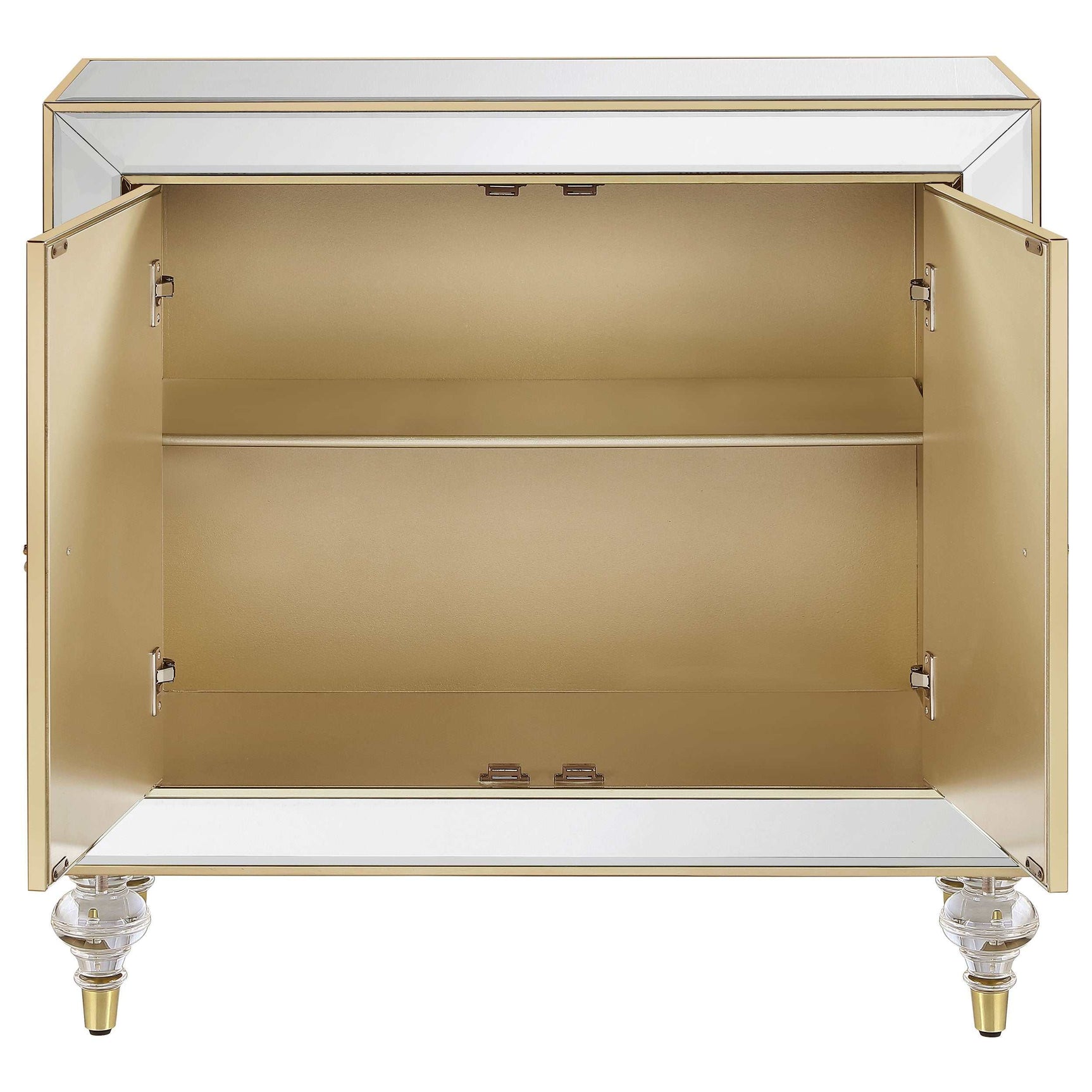 Lupin Mirror / Champagne Accent Cabinet - Ornate Home