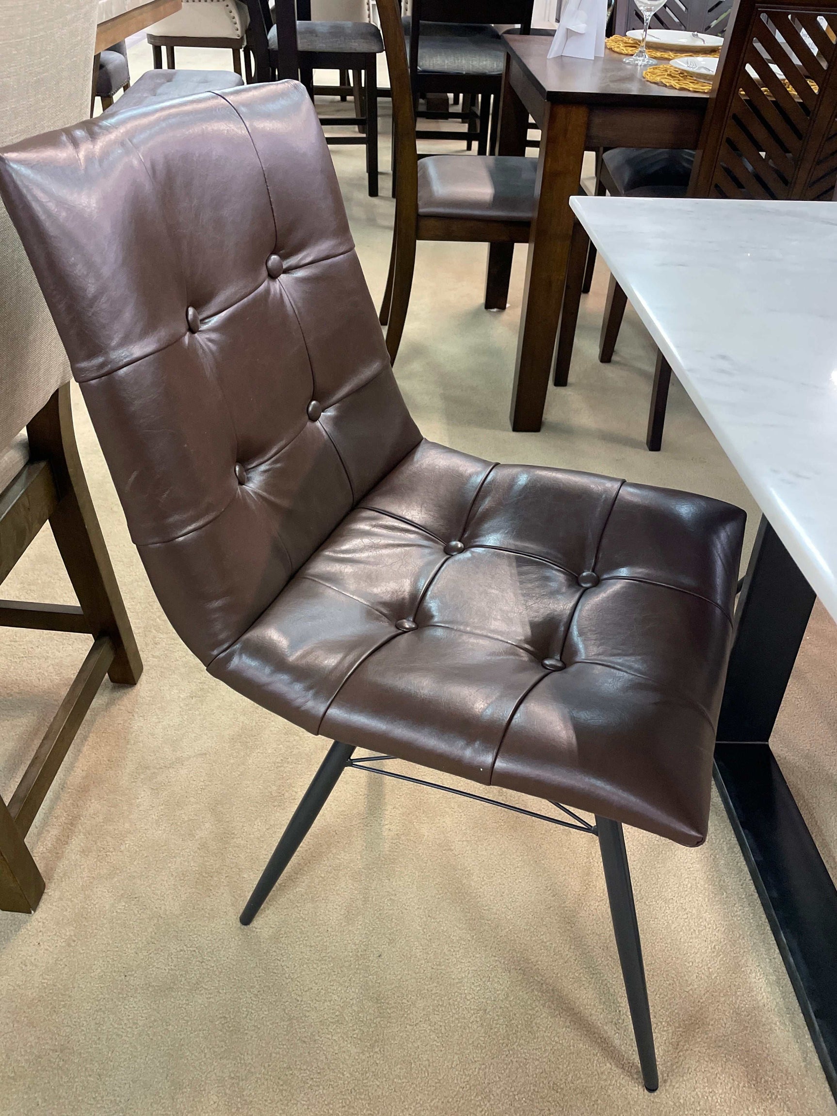 Lydia Brown Side Chairs (Set of 4) - Ornate Home