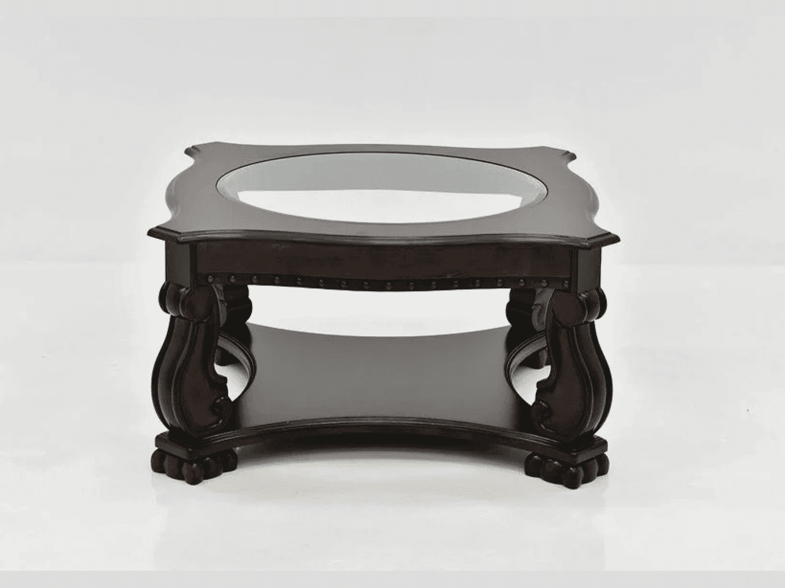 Madison Brown Wood Coffee Table with Casters - Ornate Home