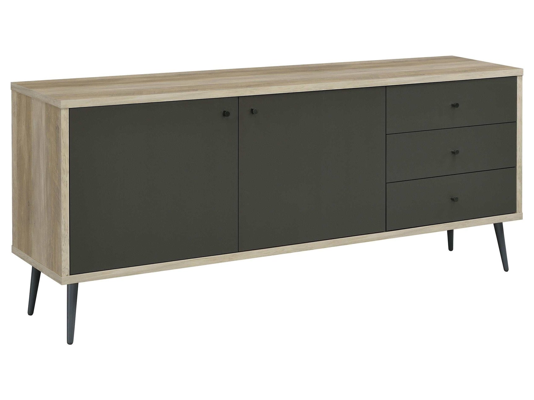 Maeve Grey / Antique Pine Accent Cabinet - Ornate Home