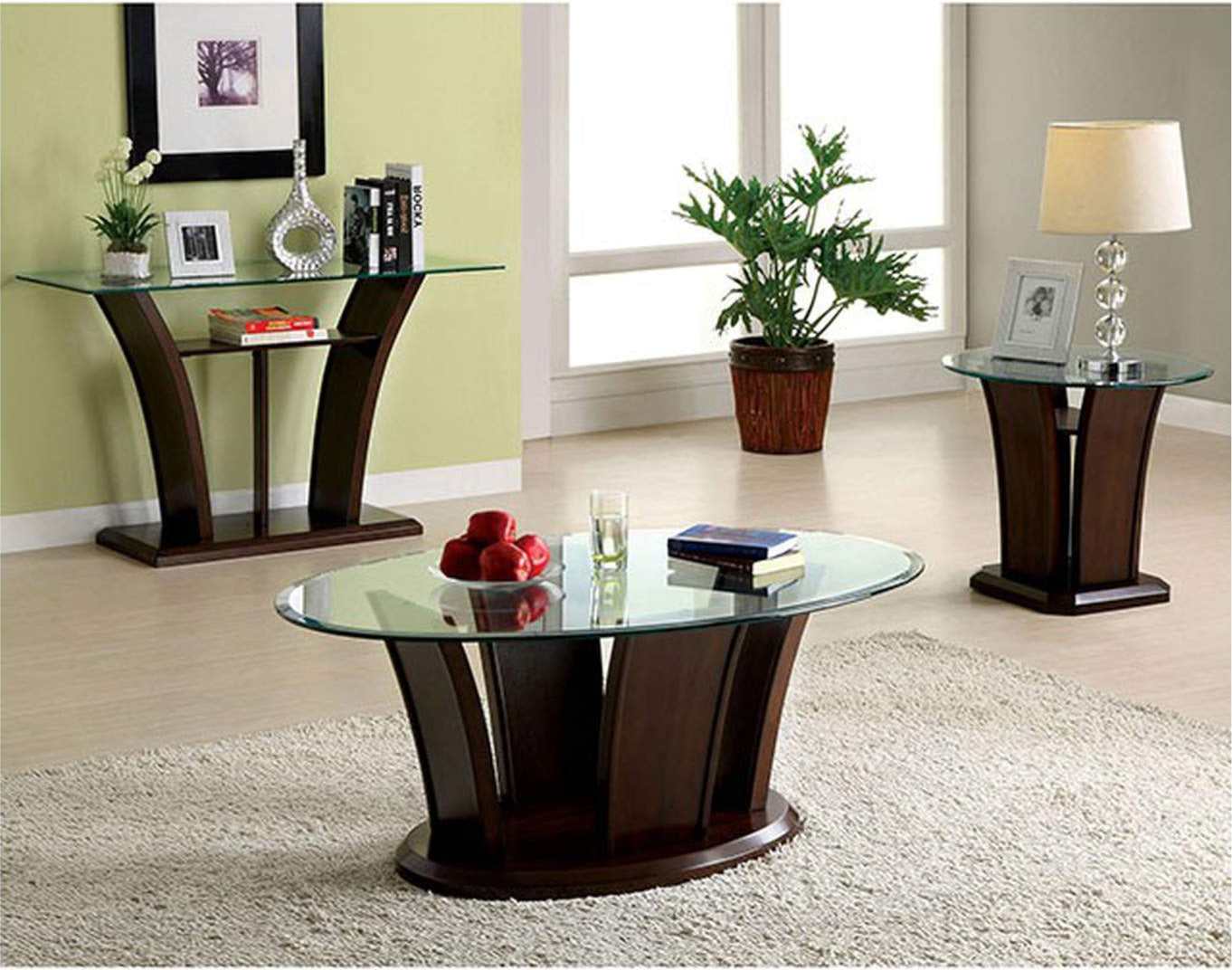 Manhattan Brown Cherry Sofa Table - Ornate Home