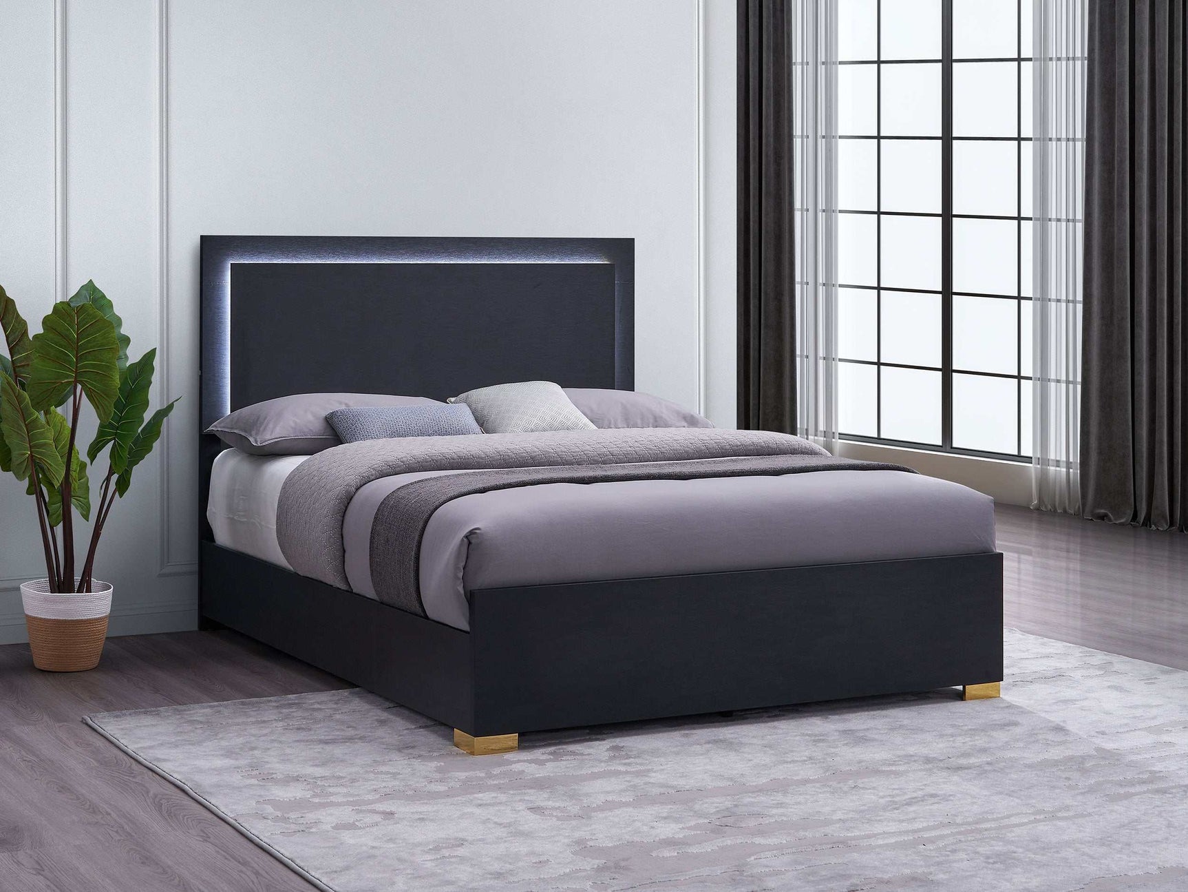 Marceline Black Full Bed - Ornate Home