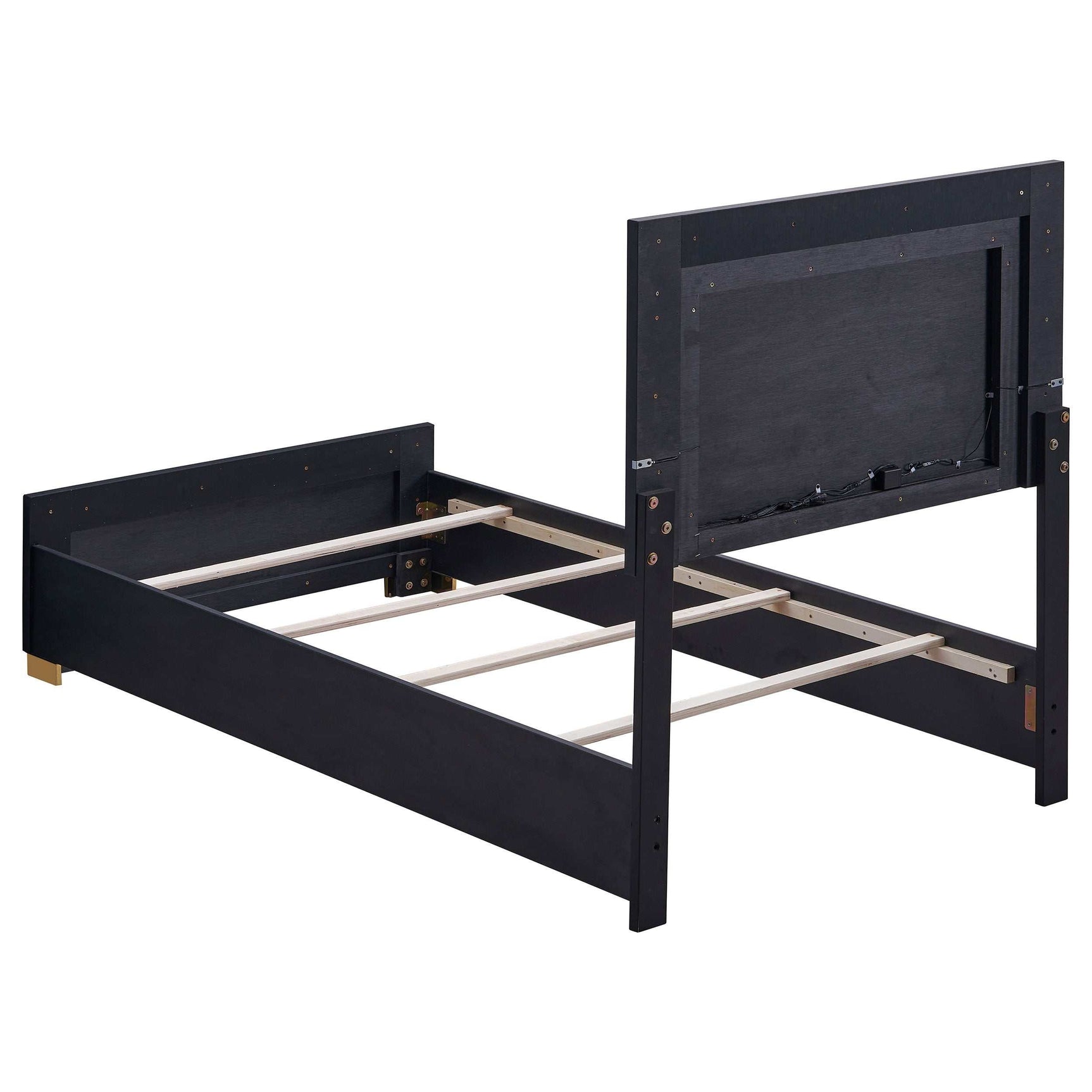 Marceline Black Twin Bed 4 Pc Set - Ornate Home