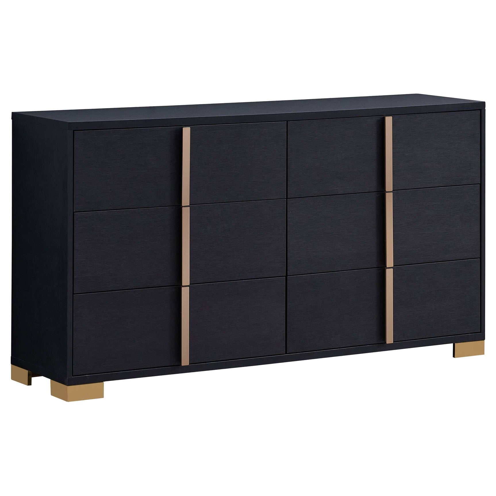 Marceline Black Twin Bed 4 Pc Set - Ornate Home