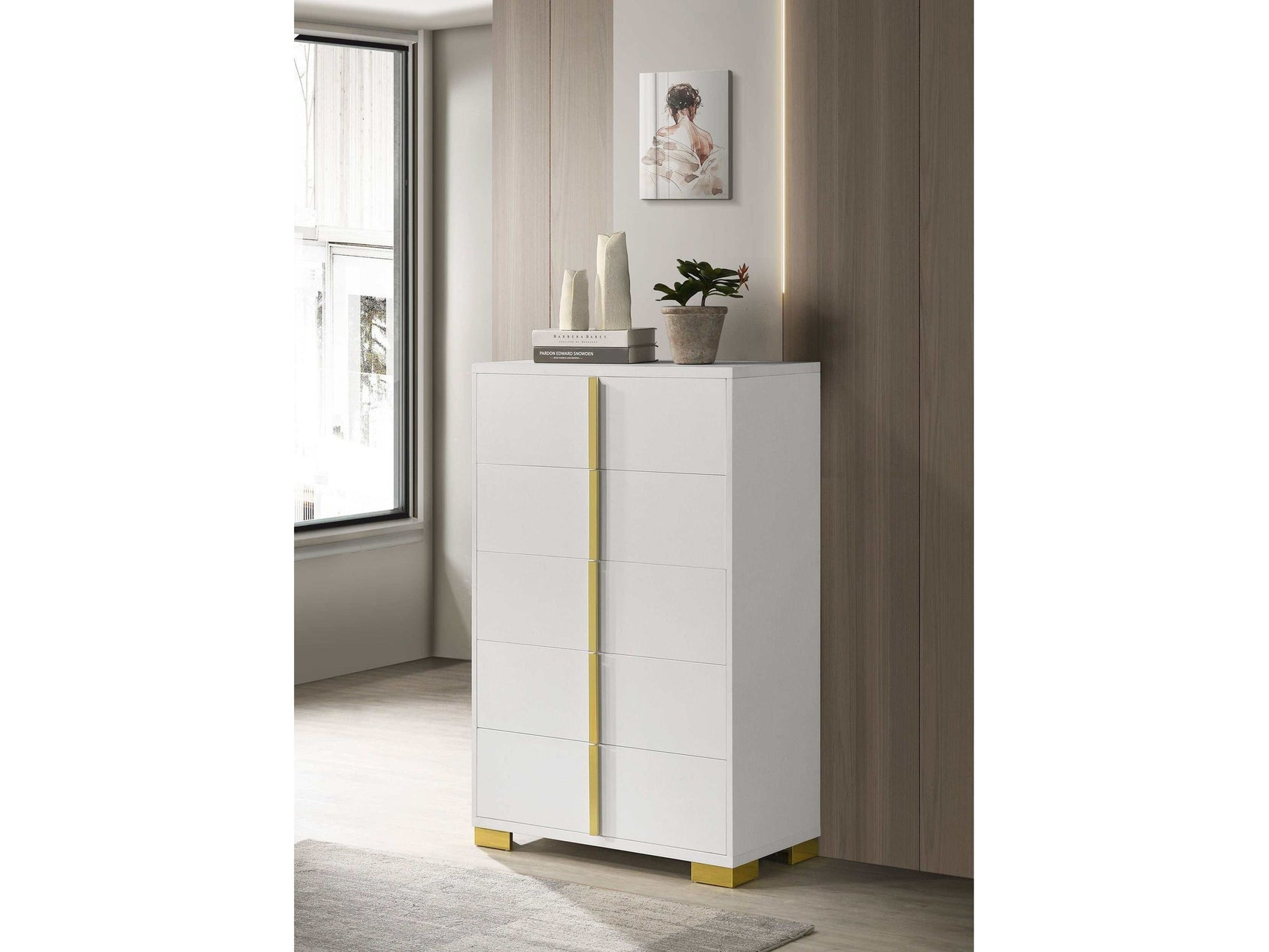 Marceline Gold Chest - Ornate Home